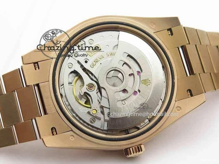 1226 Sophisticated Day-Date 40mm 228239 RG Noob 1:1 Best Edition Brown Roman Dial On RG President Bracelet A 3707